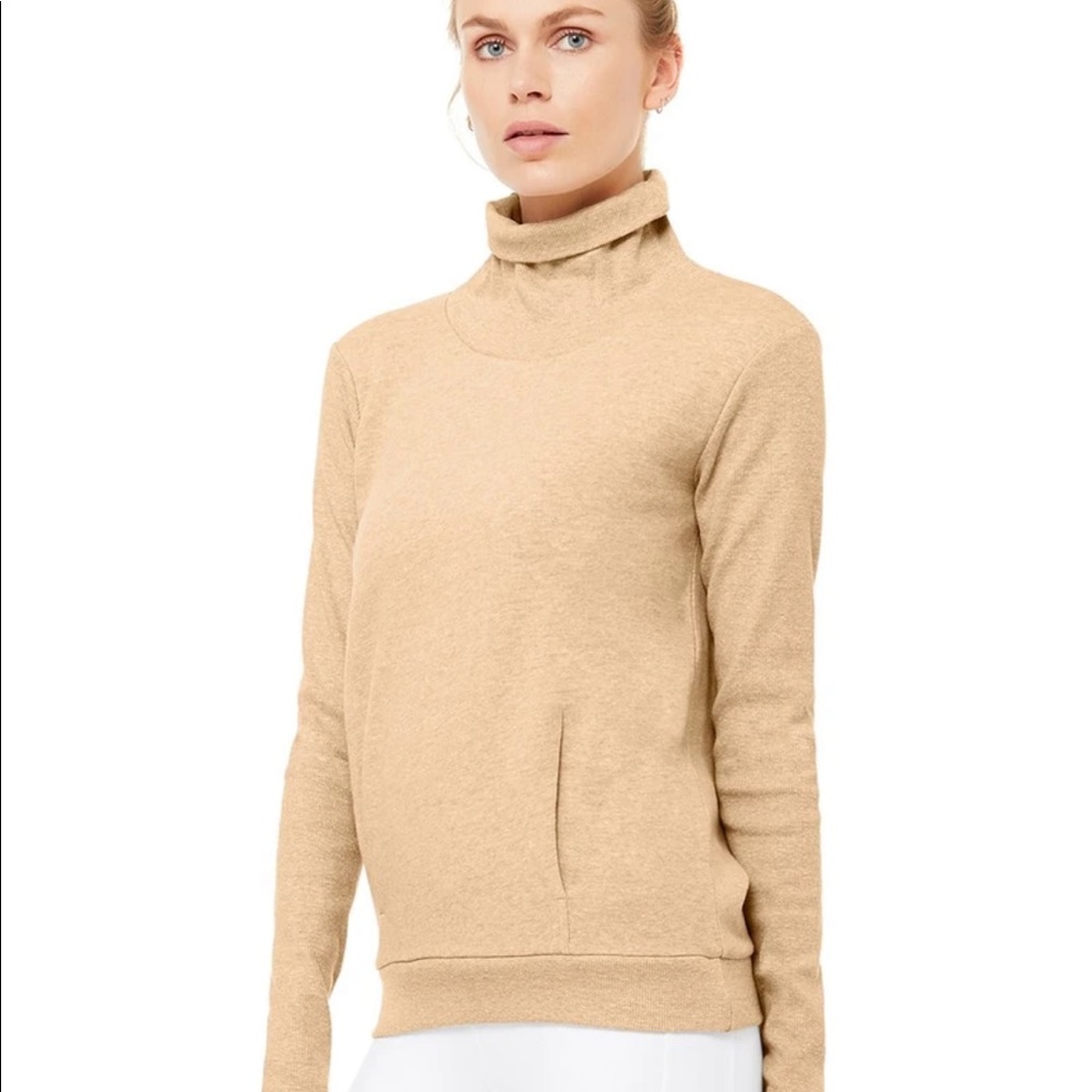 ALO YOGA | Clarity Long Sleeve - Putty Heather | M